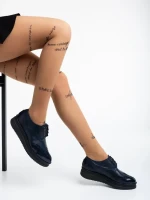 Ivey kék női alkalmi cipő természetes bőrből