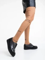 Enriqua fekete női alkalmi cipő természetes bőrből