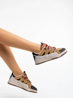 Ardala khaki női sport cipő ökológiai bőrből