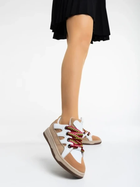 Ardala bézs női sport cipő ökológiai bőrből