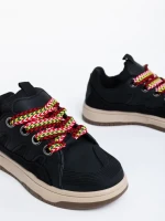 Ardala fekete női sport cipő ökológiai bőrből