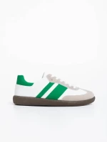 Silvius fehér és zöld férfi sport cipő ökológiai bőrből