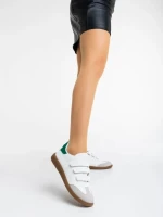 Raynor fehér és zöld női sport cipő ökológiai bőrből