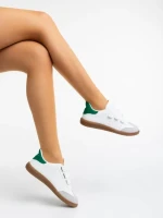 Raynor fehér és zöld női sport cipő ökológiai bőrből