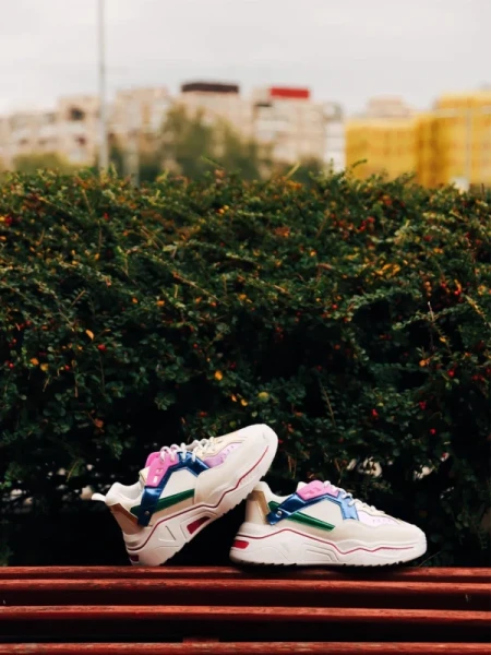 Kamea kék női sport cipő ökológiai bőrből