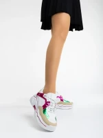 Kamea fukszia női sport cipő ökológiai bőrből