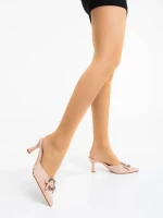 Treasa rózsaszín női kulmpa textil anyagból