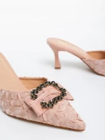 Treasa rózsaszín női kulmpa textil anyagból