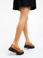 Milde tevebarna női félcipő ökológiai bőrből