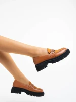 Milde tevebarna női félcipő ökológiai bőrből