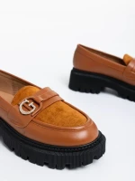 Milde tevebarna női félcipő ökológiai bőrből