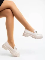 Jakki bézs női félcipő ökológiai bőrből