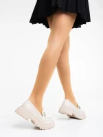 Jakki bézs női félcipő ökológiai bőrből