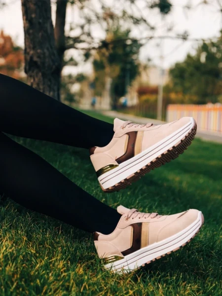 Loraina rózsaszín női sport cipő textil anyagból