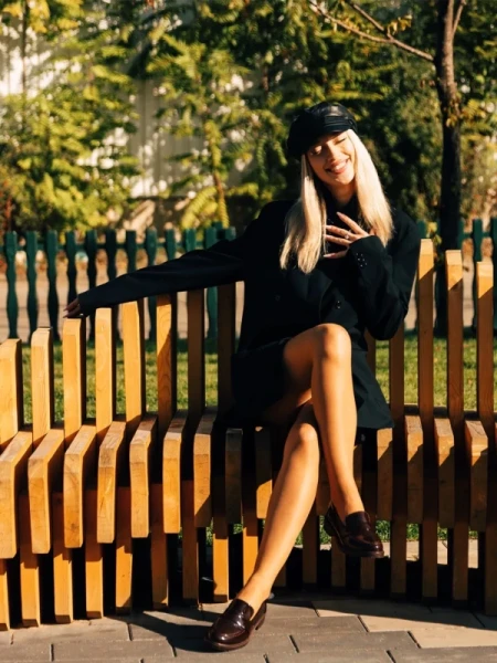 Lanelle barna női félcipő lakkozott ökológiai bőrből