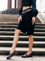 Lanelle gránátszínű női félcipő lakkozott ökológiai bőrből