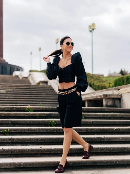 Lanelle gránátszínű női félcipő lakkozott ökológiai bőrből