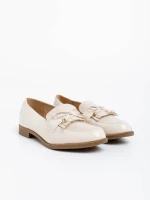 Jevi bézs női félcipő ökológiai bőrből