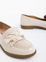 Jevi bézs női félcipő ökológiai bőrből