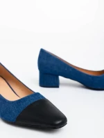 Cettina farmer színű női magassarkú cipő ökológiai bőrből