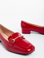 Shantay piros női magassarkú cipő lakkozott ökológiai bőrből