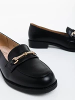 Nicia fekete női félcipő ökológiai bőrből