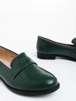 Taylar zöld női félcipő lakkozott ökológiai bőrből