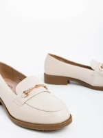 Nicia bézs női félcipő ökológiai bőrből