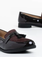 Simy barna női félcipő ökológiai bőrből