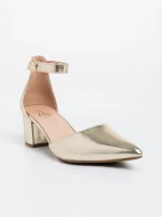 Armelle aranyszínű női magassarkú cipő ökológiai bőrből