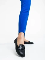 Kaylin fekete női félcipő ökológiai bőrből