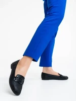 Kaylin fekete női félcipő ökológiai bőrből