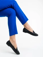 Kaylin fekete női félcipő ökológiai bőrből