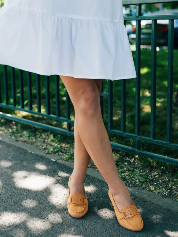 Kaylin tevebarna női félcipő textil anyagból