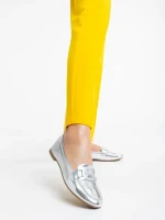 Kaylin ezüstszínű női félcipő ökológiai bőrből