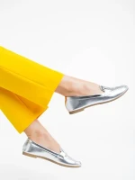 Kaylin ezüstszínű női félcipő ökológiai bőrből