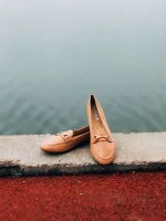 Hallam tevebarna női félcipő ökológiai bőrből