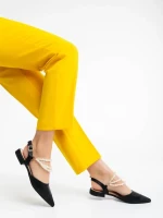 Darlina fekete női cipő ökológiai bőrből