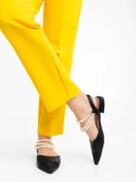 Darlina fekete női cipő ökológiai bőrből