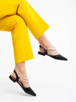 Darlina fekete női cipő ökológiai bőrből