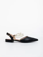 Darlina fekete női cipő ökológiai bőrből