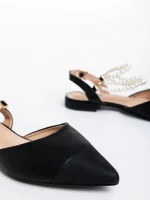 Darlina fekete női cipő ökológiai bőrből