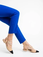 Darlina fekete és bézs női cipő ökológiai bőrből