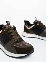 Lorilynn zöld női sport cipő ökológiai bőrből