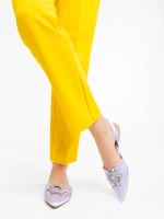 Jenita lila női cipő textil anyagból