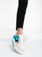 Ralanda bézs női sport cipő ökológiai bőrből