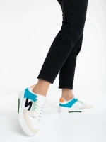 Ralanda bézs női sport cipő ökológiai bőrből