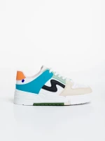 Ralanda bézs női sport cipő ökológiai bőrből