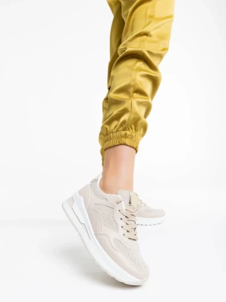 Rachana bézs női sport cipő ökológiai bőrből