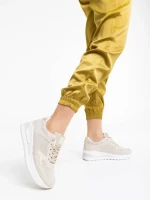 Rachana bézs női sport cipő ökológiai bőrből